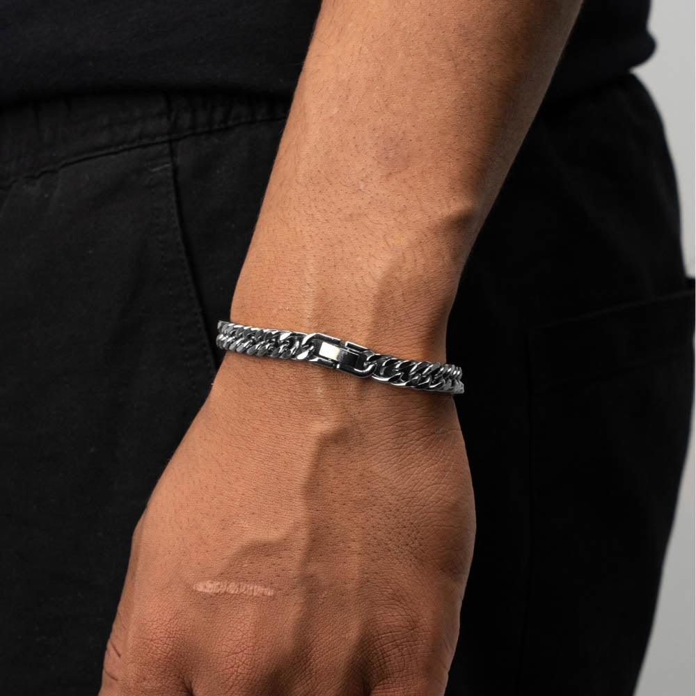 Cuban Bracelet Clasp (Silver) 8MM