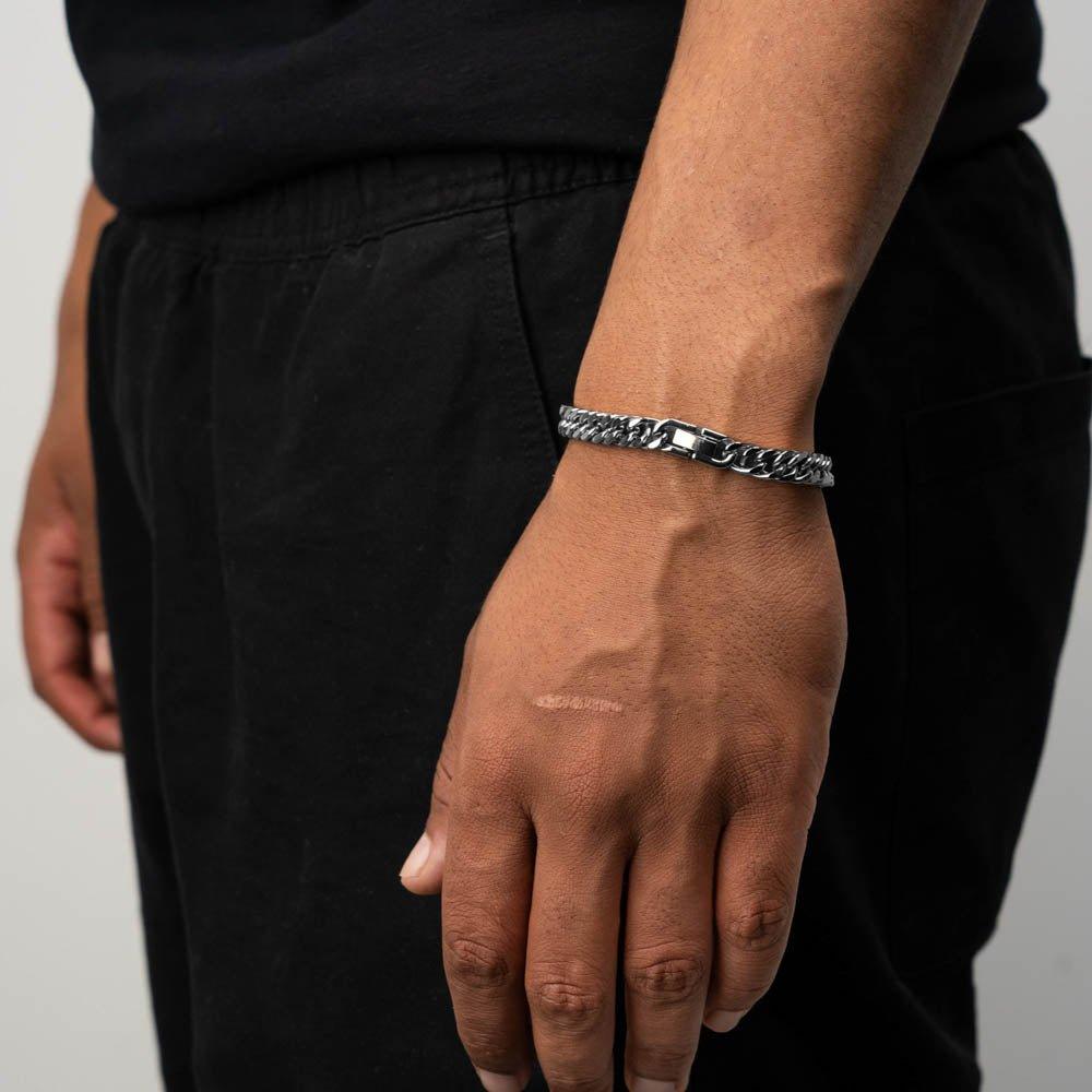Cuban Bracelet Clasp (Silver) 8MM