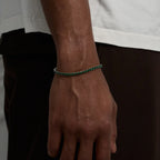 Tennis Green Bracelet (Silver)