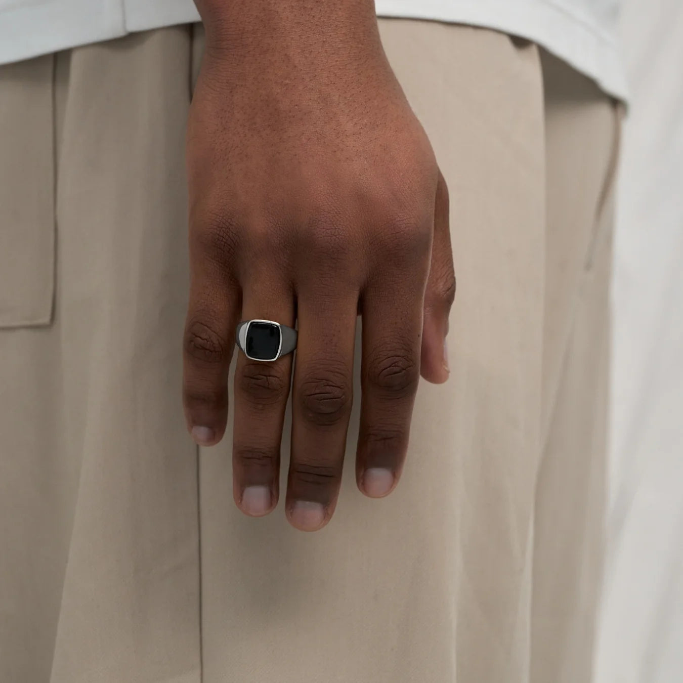 King Black Ring (Silver)