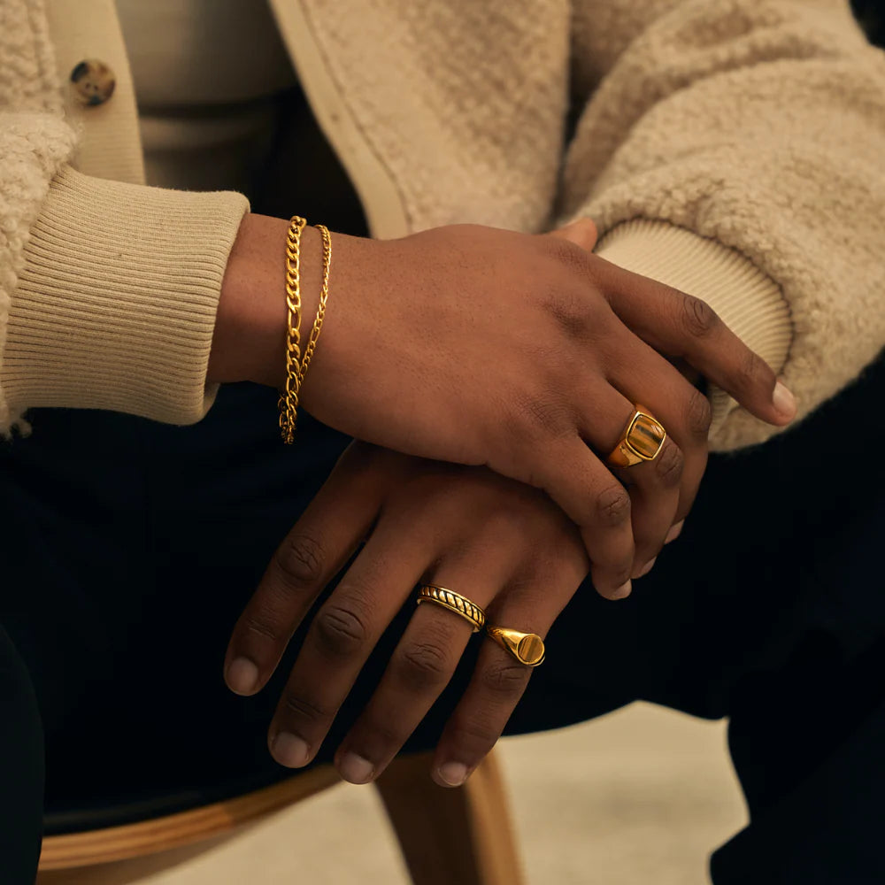 Figaro Bracelet (Gold) 5MM