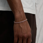 Tennis Pink Bracelet (Silver)