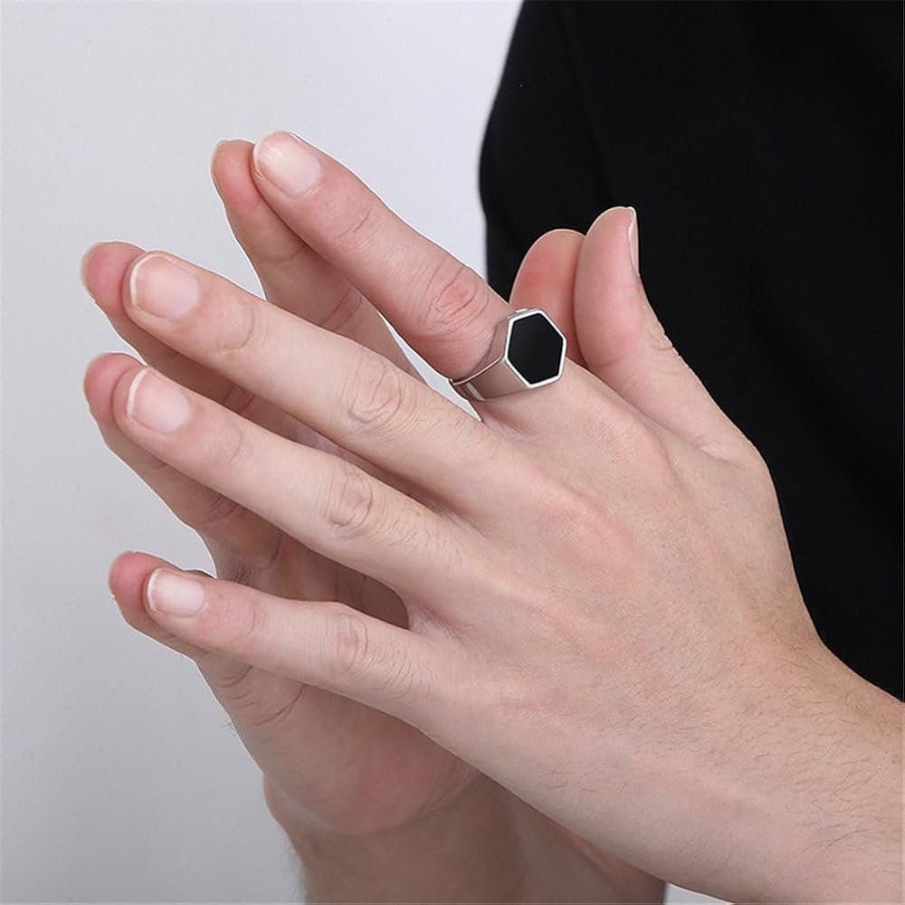 Hexagon Ring (Silver)