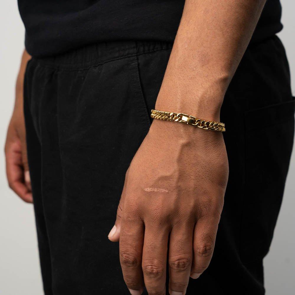 Cuban Bracelet Clasp (Gold) 8MM
