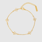 White Clover Bracelet (Gold)