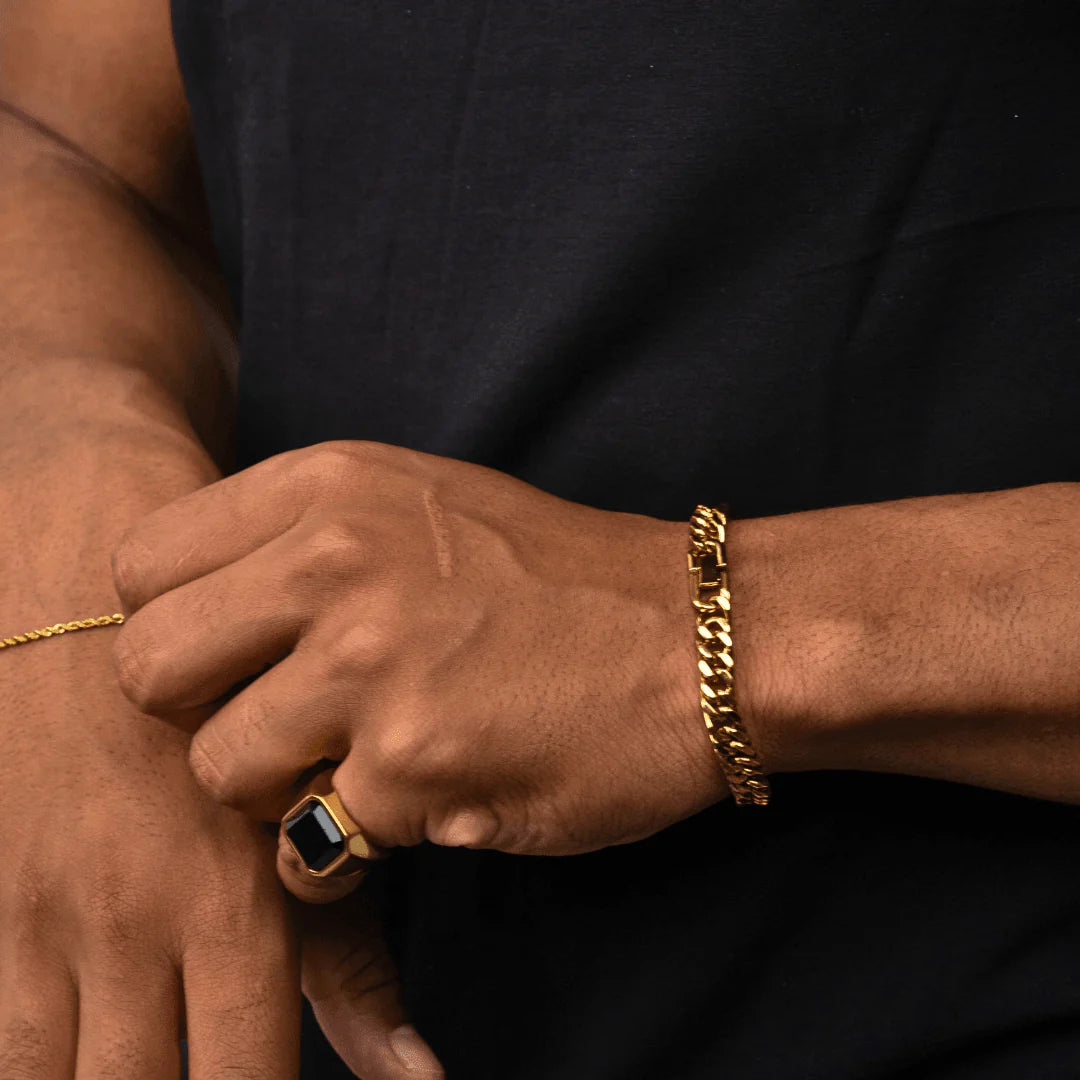 Cuban Bracelet Clasp (Gold) 8MM