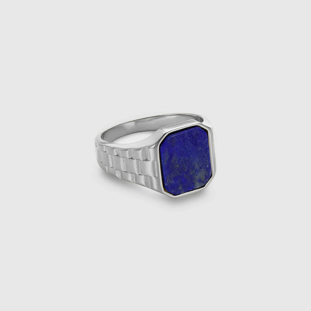 Watch Blue Ring (Silver)