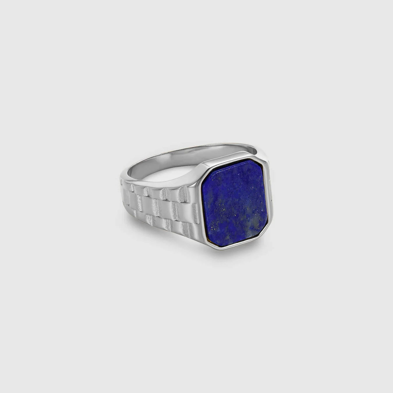 Watch Blue Ring (Silver)