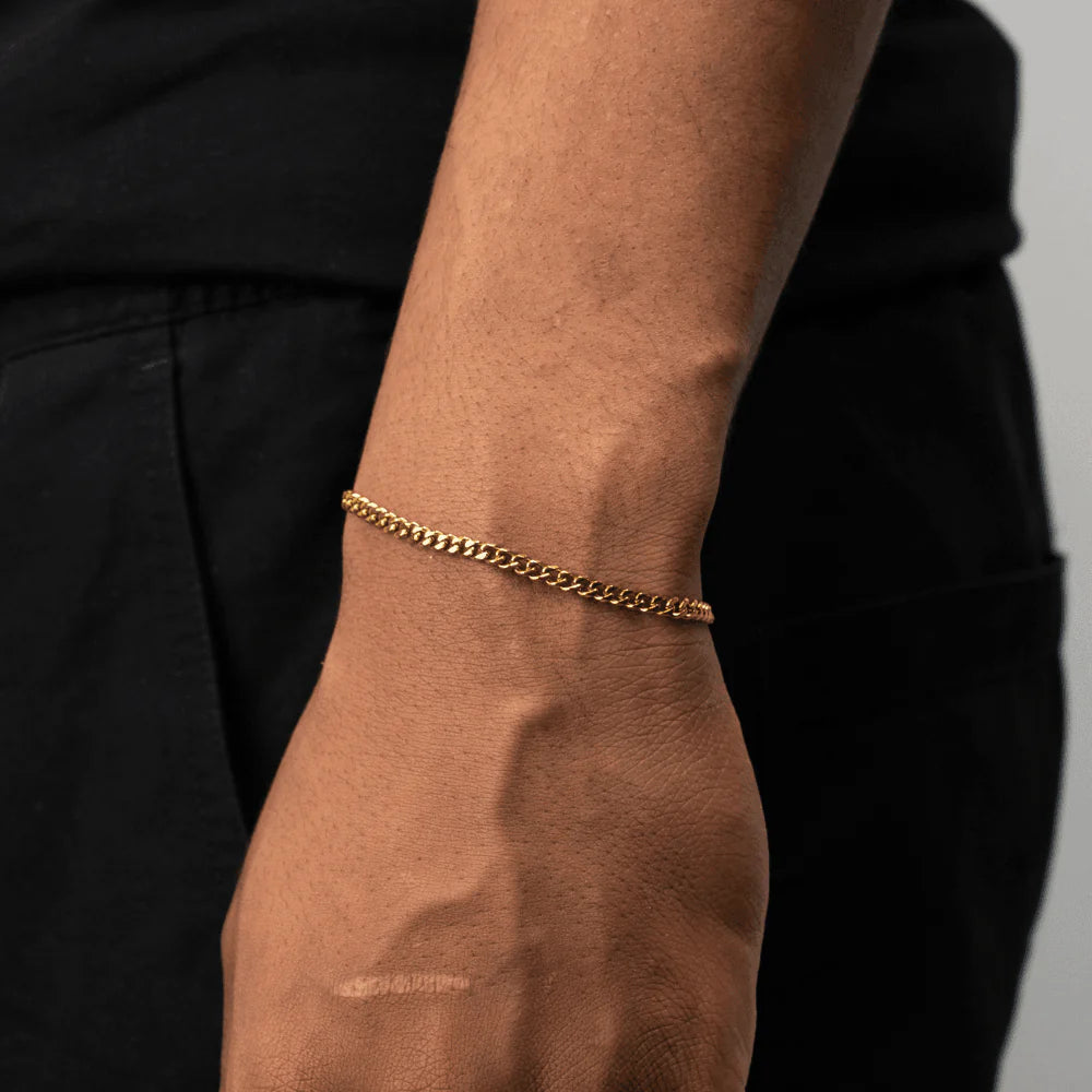 Cuban Bracelet (Gold) 3MM