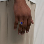 Watch Blue Ring (Silver)