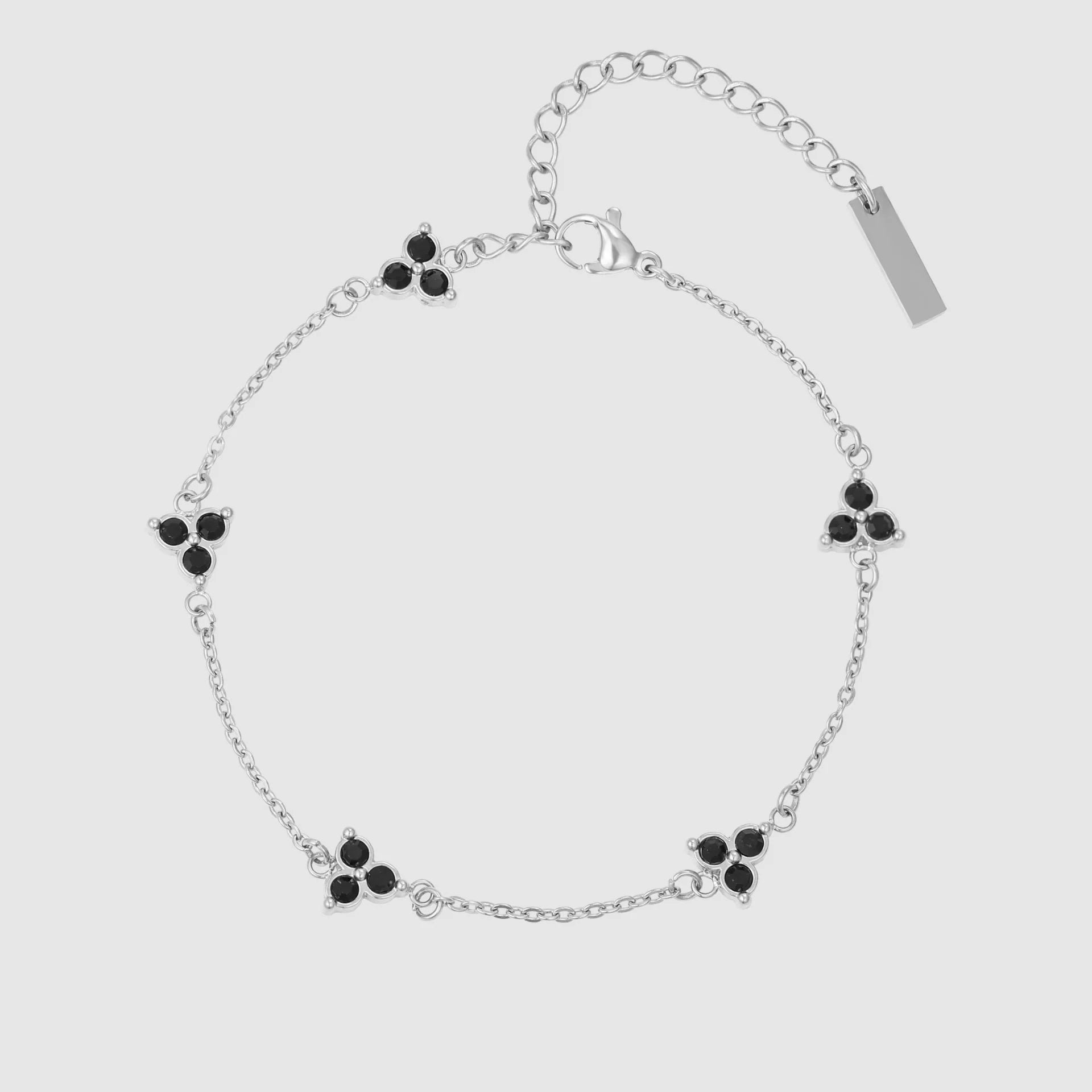 Black Clover Bracelet (Silver)