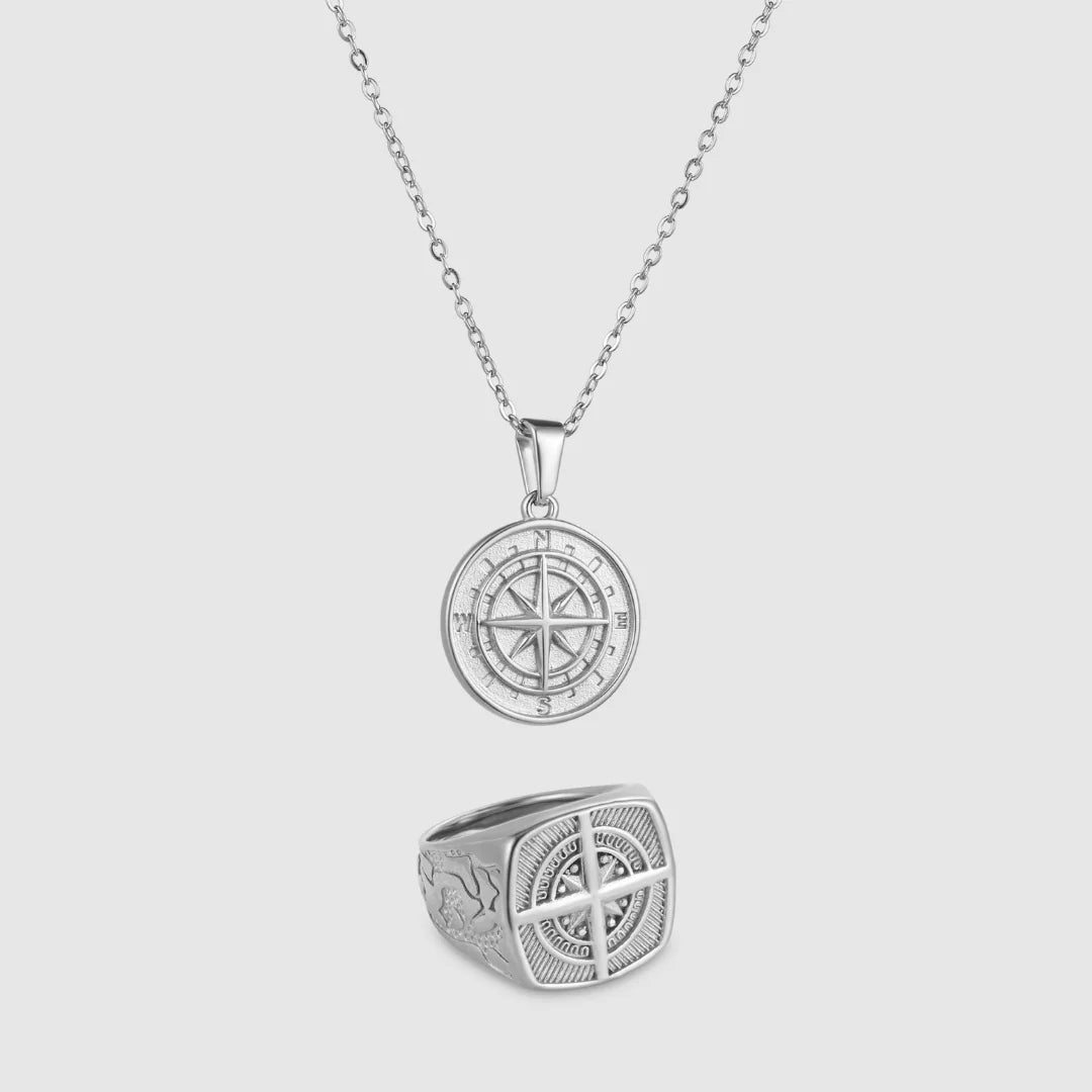 Compass Set (Silver)