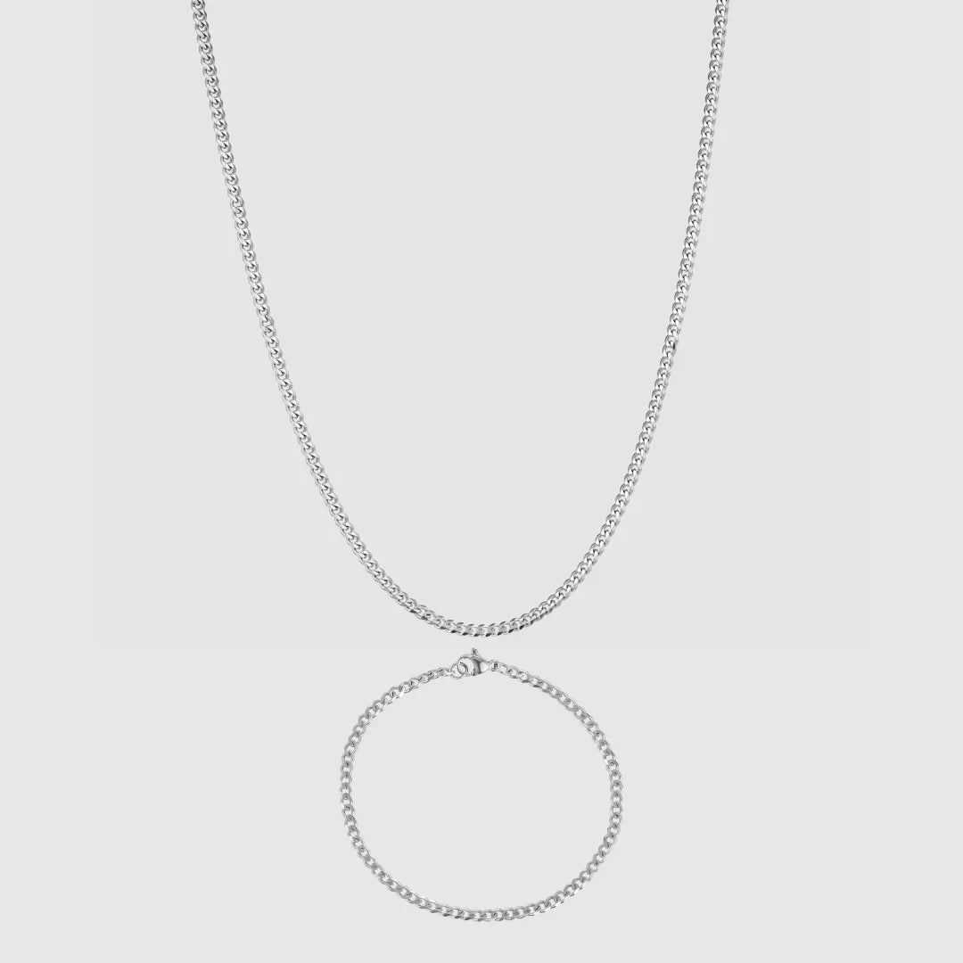 Cuban Set 3MM (Silver)