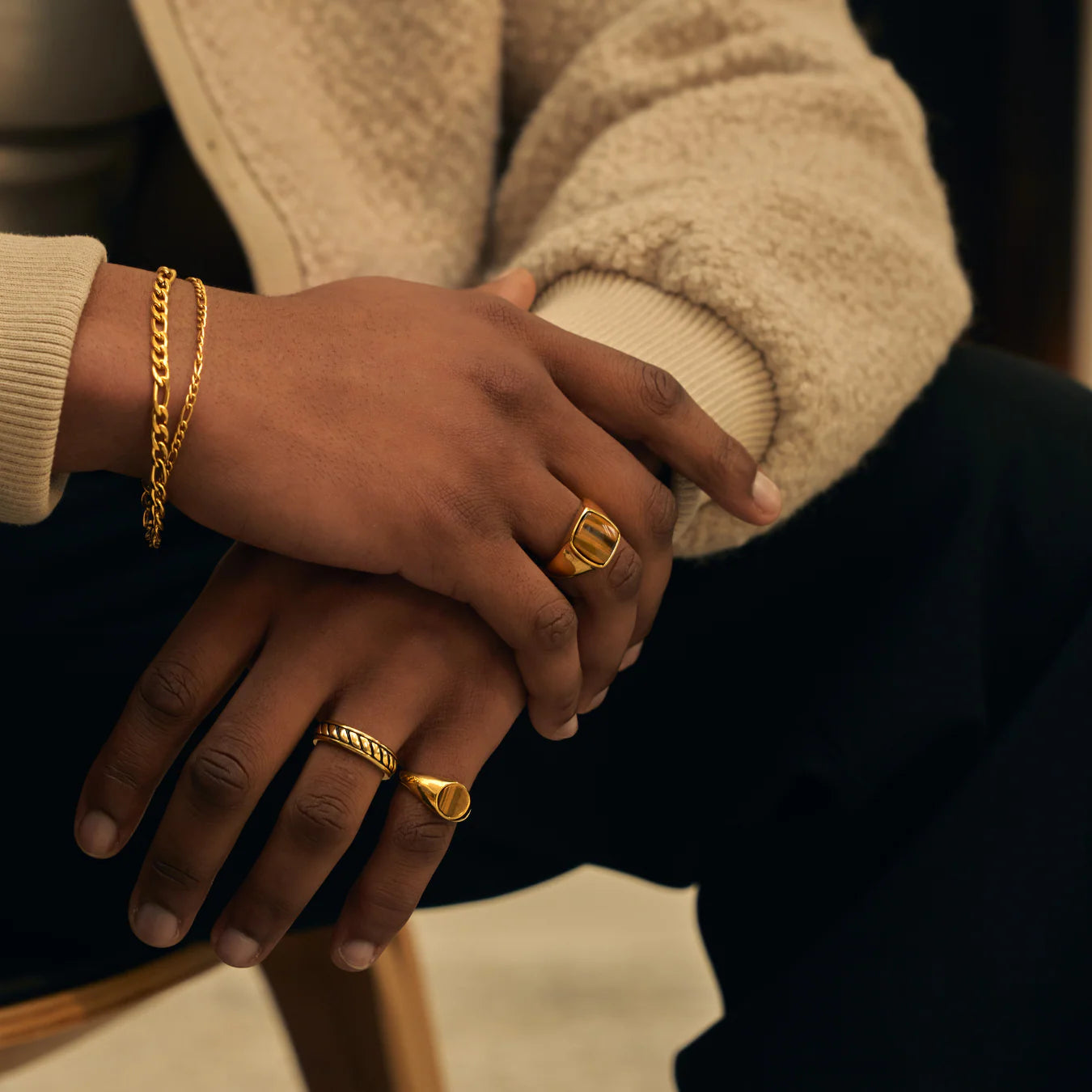 King Tiger's Eye Ring (Gold)