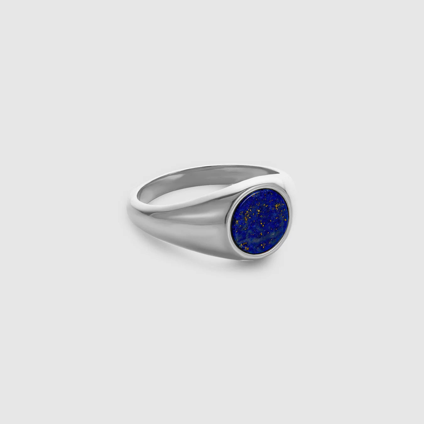 Oval Lapis Ring (Silver)