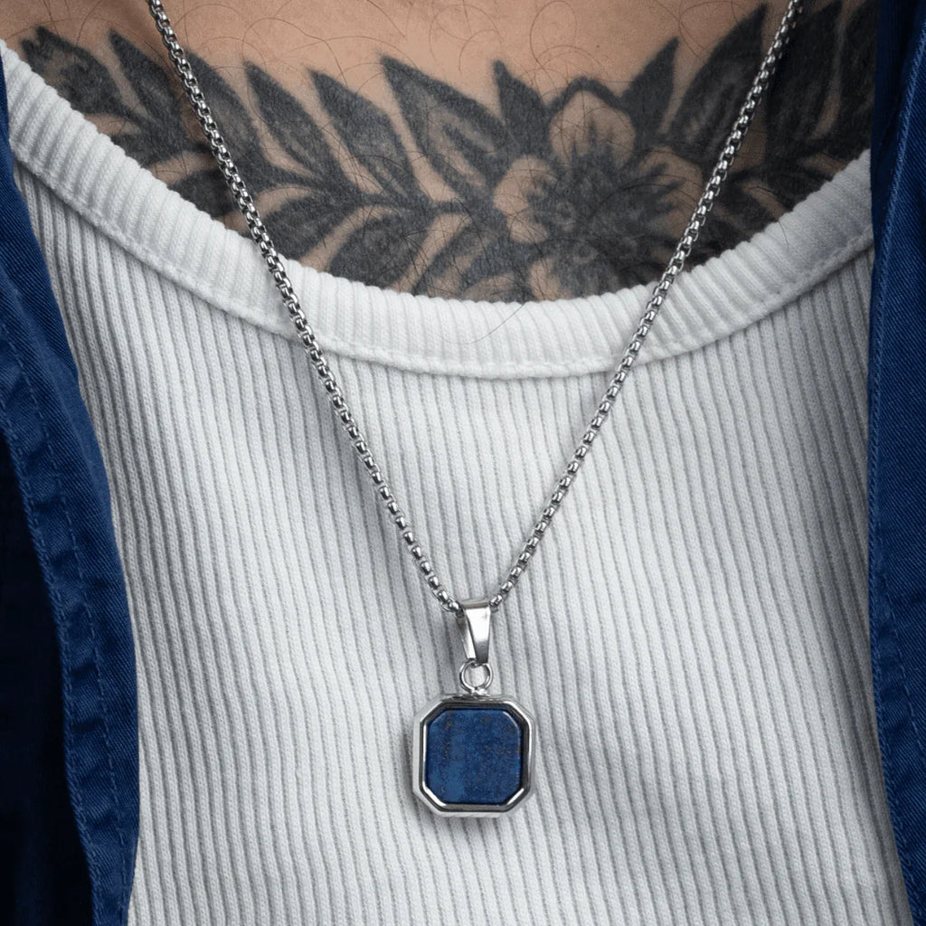 Blue Marble Square (Silver)